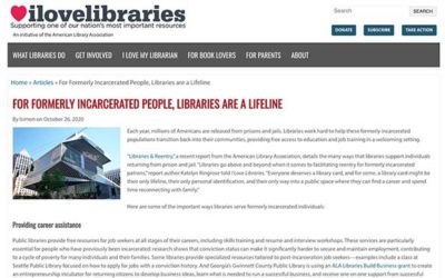 A LIFELINE CALLED LIBRARY